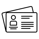Visitenkarten Icon